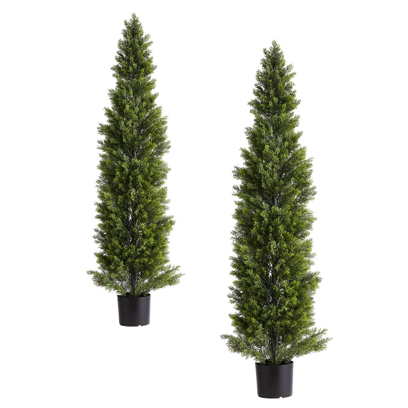 VEVOR Artificial Cedar Topiary Trees 1524mm – 2 Set