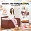 Wooden Kids Toy Storage Bench – Cherry Finish