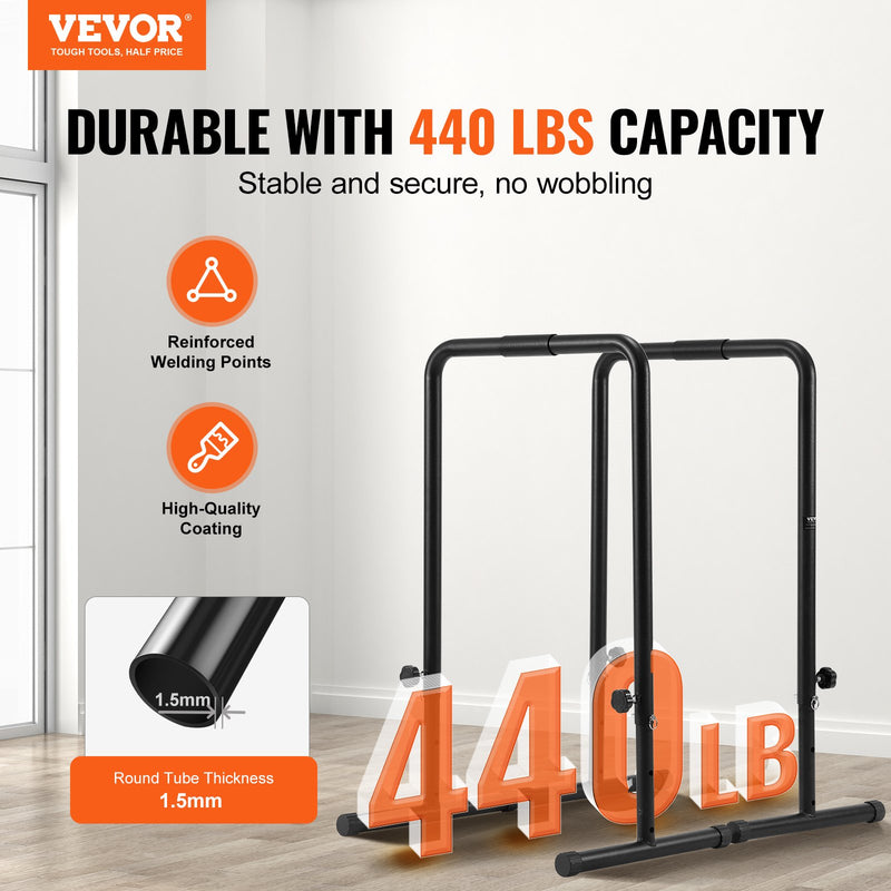 VEVOR Dip Stand Station 200 kg – Adjustable Height Parallel Bars