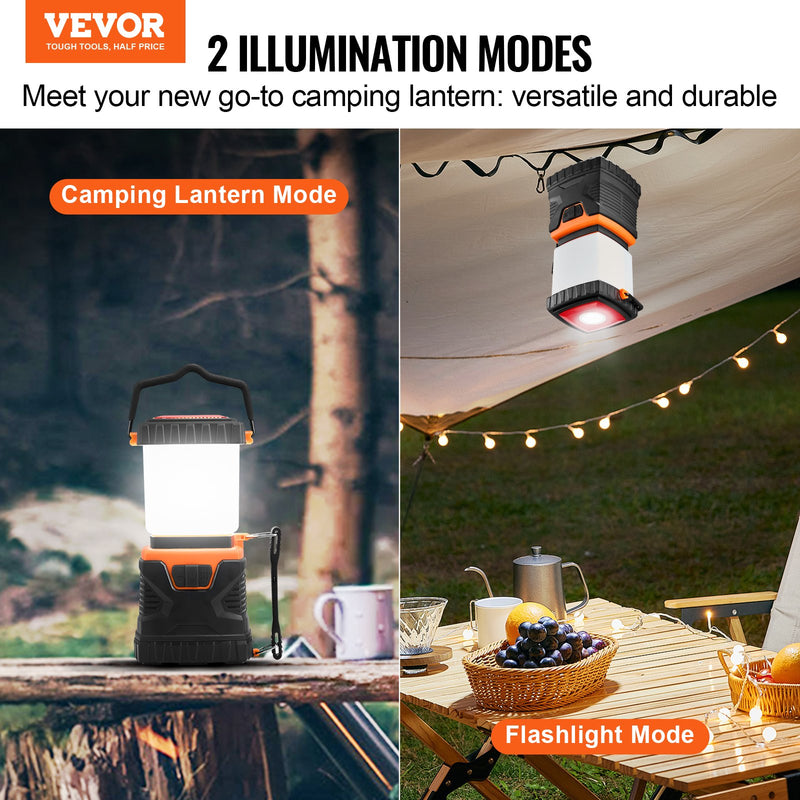 VEVOR LED Camping Lantern – Battery Powered