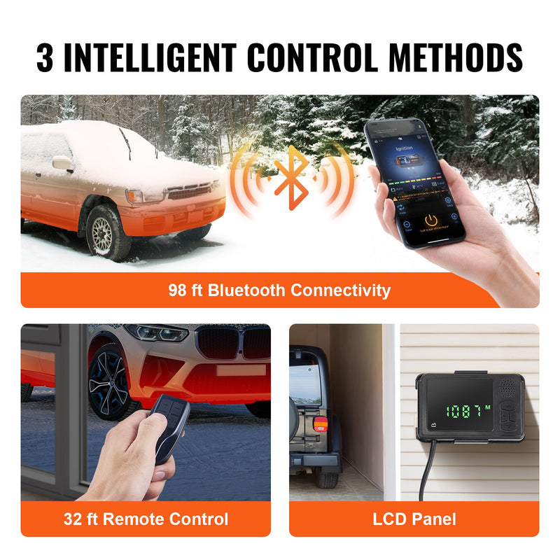 VEVOR 12V 8KW Diesel Heater Bluetooth & Remote Control