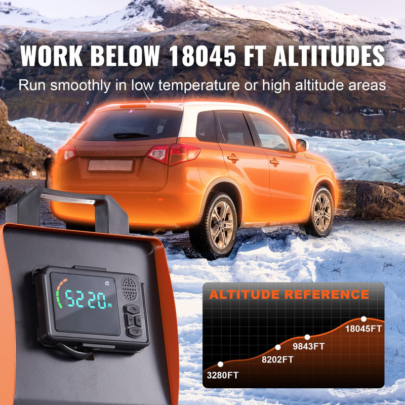 VEVOR 8KW Diesel Air Heater – Bluetooth App Control with Remote & LCD