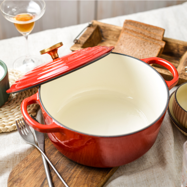 22cm Enamel Cast Iron Casserole / French Oven