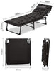 Zero Gravity Folding Sun Lounger – Black