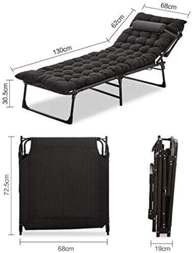 Zero Gravity Folding Sun Lounger – Black
