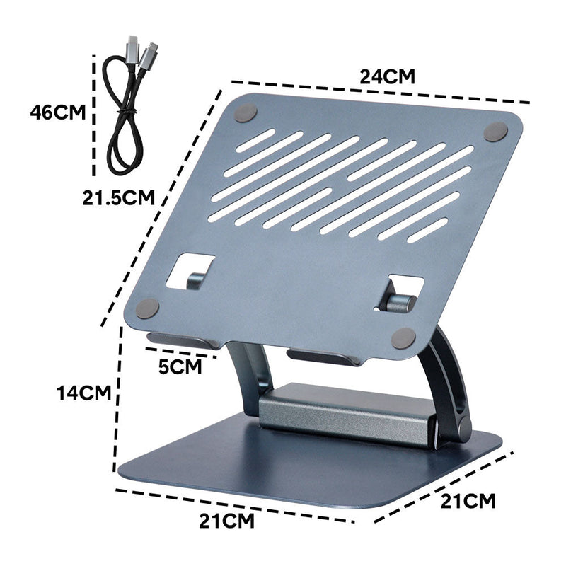7-in-1 360° Laptop Stand Dock with PD & HDMI