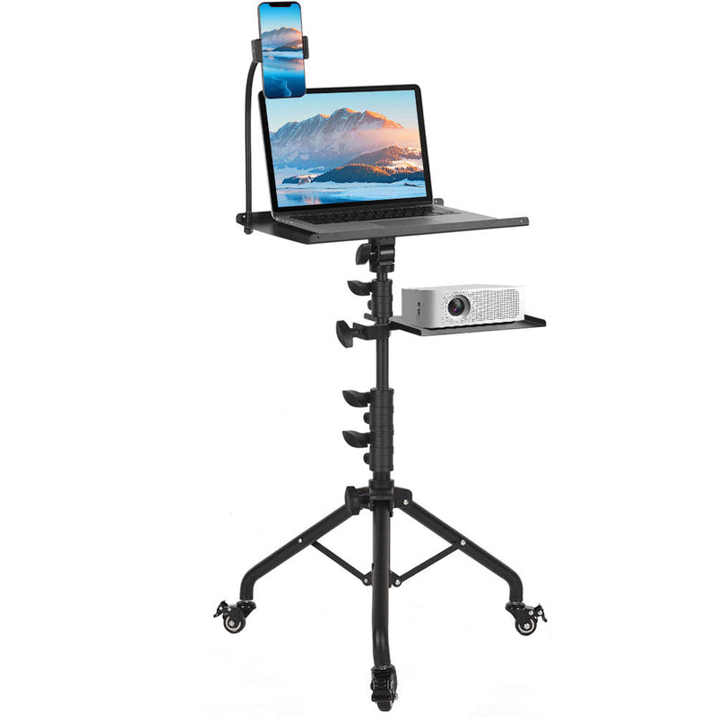 Mobile Laptop Tripod Stand on Wheels 82–170cm