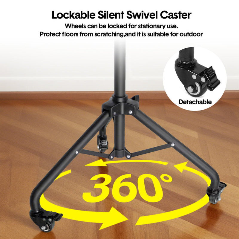 Mobile Laptop Tripod Stand on Wheels 82–170cm