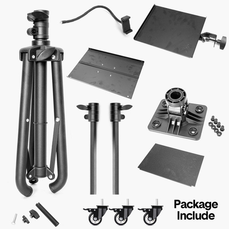 Mobile Laptop Tripod Stand on Wheels 82–170cm
