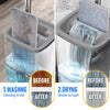Flat Mop & Bucket Set with 10 Microfiber Pads