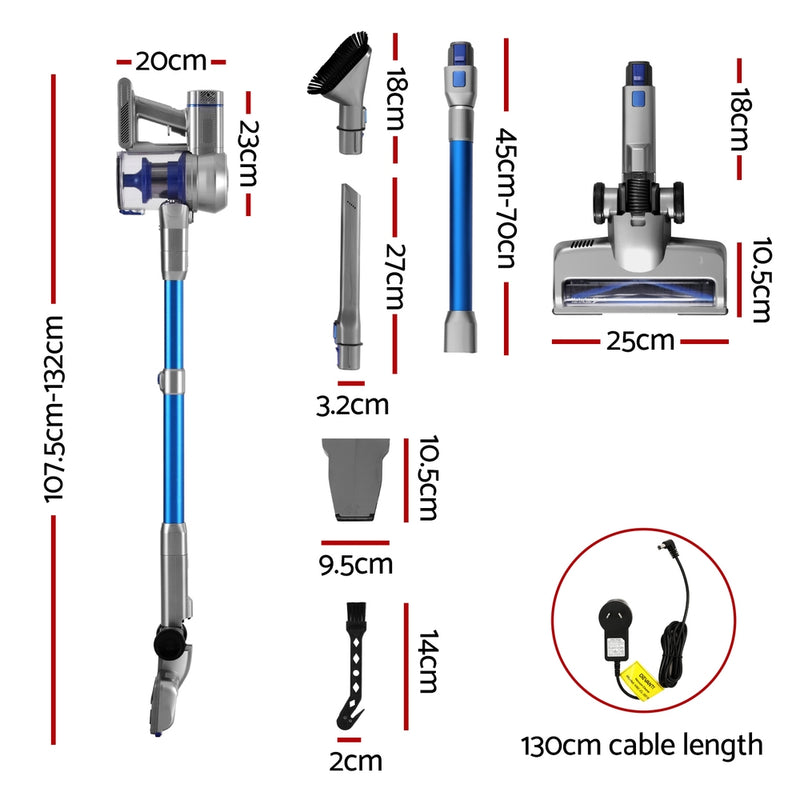 Devanti 300W Cordless Stick Vacuum Cleaner – Self-Standing