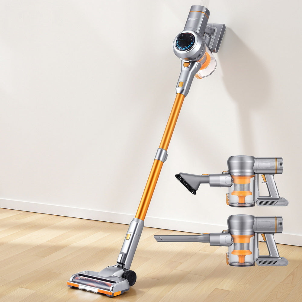 Devanti 300W Cordless Stick Vacuum – Golden