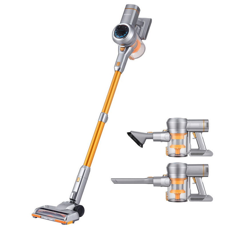 Devanti 300W Cordless Stick Vacuum – Golden