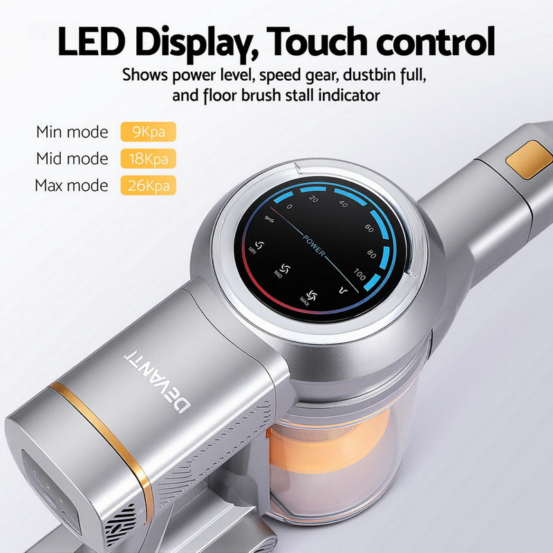 Devanti 300W Cordless Stick Vacuum – Golden