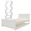King Single Bed Frame with Bookshelf