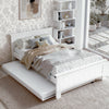 King Single Bed Frame with Bookshelf