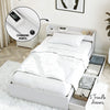 Single Bed Frame and Bedside Table