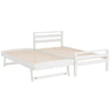 AVIS Single Size 2-in-1 Trundle Bed – White