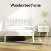 Artiss SOFIE King Single Bed Frame – White