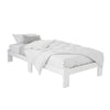 Artiss JADE King Single Bed Base – White