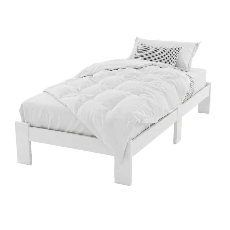 Artiss JADE King Single Bed Base – White