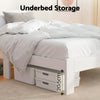 Artiss JADE King Single Bed Base – White