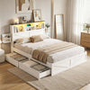 Artiss Double Bed Frame with Storage Drawers White