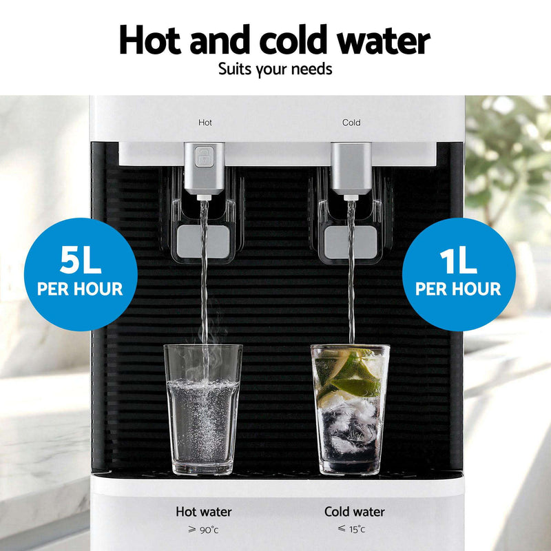 Devanti 2-Tap Bottom Loading Water Cooler Dispenser - White