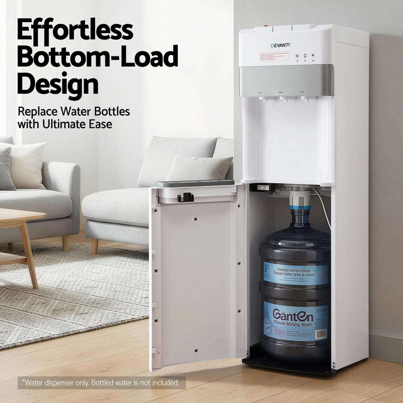 Devanti 3-Tap Bottom Load Water Cooler Dispenser - White