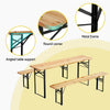 Gardeon Outdoor Wooden Bench Dining Set (3-Piece)