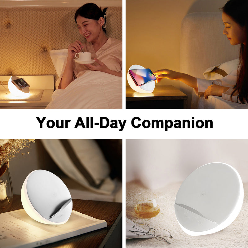 AIPOWER Wireless Charging Bedside Lamp