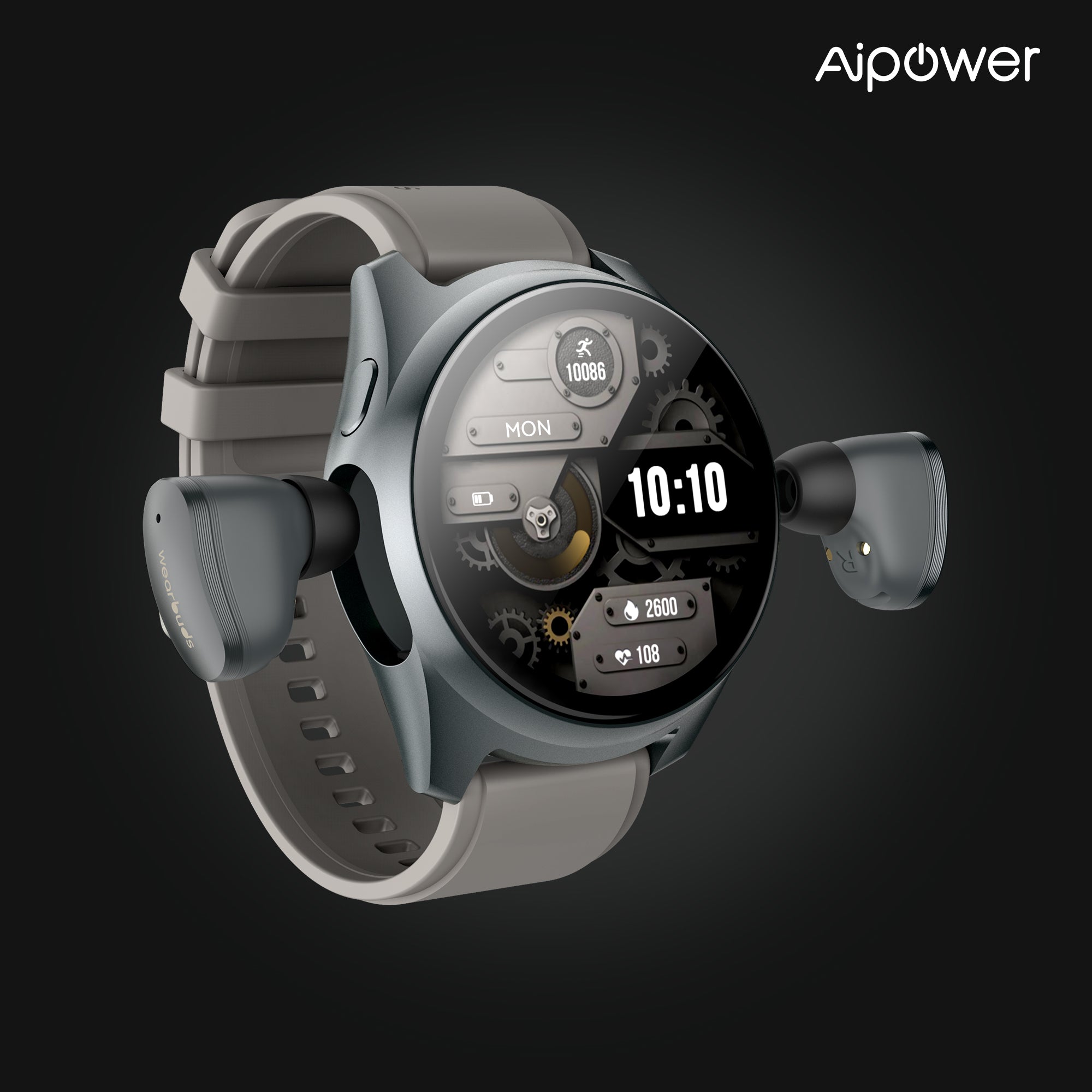Aipower W28 Pro 4G Smart Watch with Earbuds