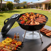 Grillz Portable Charcoal BBQ Grill with Lid