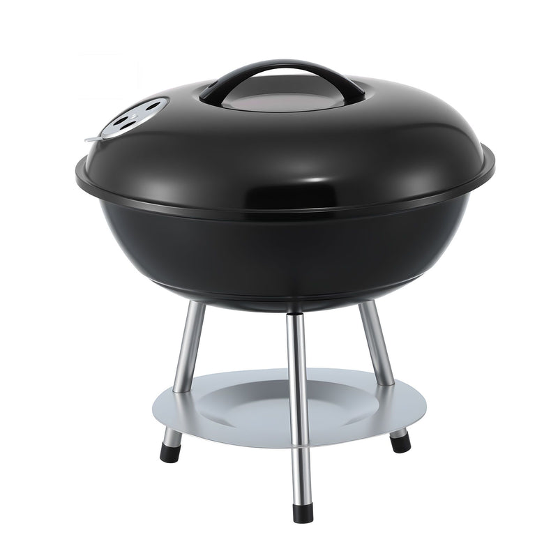 Grillz Portable Charcoal BBQ Grill with Lid