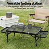 Weisshorn Portable Mesh Camping Table Folding Grill Desk