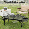 Weisshorn Portable Mesh Camping Table Folding Grill Desk