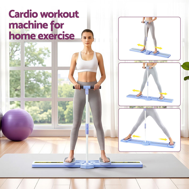 Everfit Foldable Ski Exercise Machine – Purple