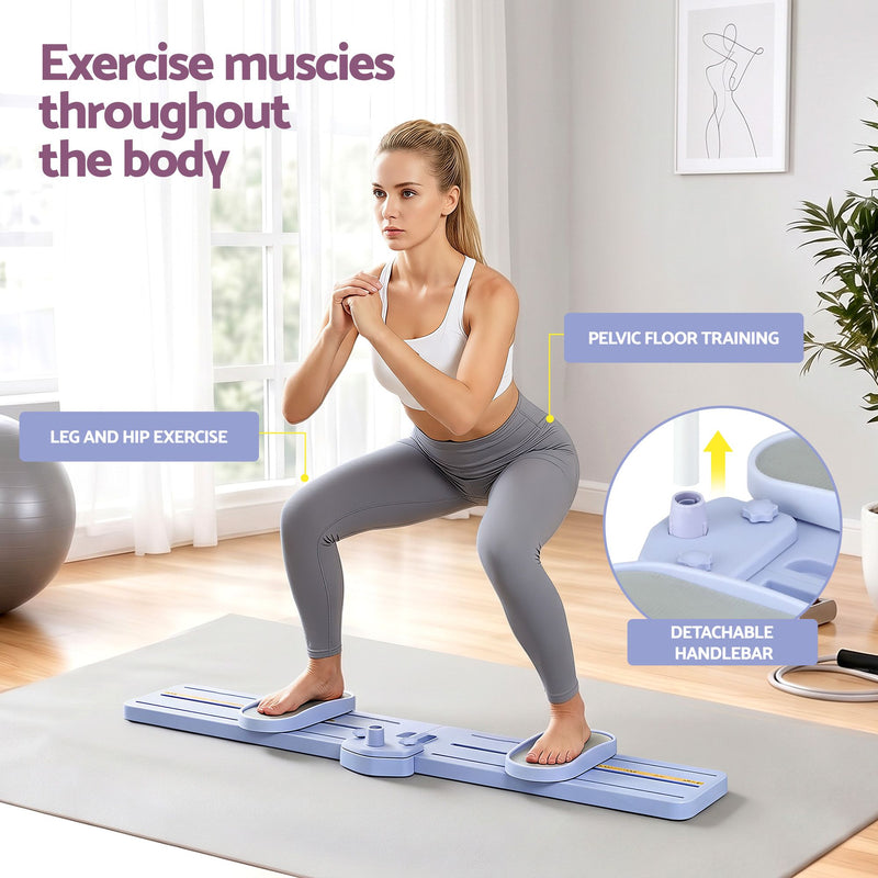 Everfit Foldable Ski Exercise Machine – Purple