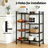Artiss Kitchen Baker’s Rack 4-Tier – Storage Shelf with Baskets & Castors