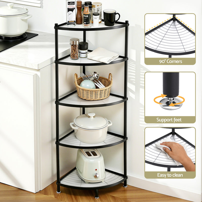 Artiss 5-Tier Corner Kitchen Rack