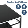 Weisshorn BBQ Prep Table & Outdoor Kitchen Trolley – Black
