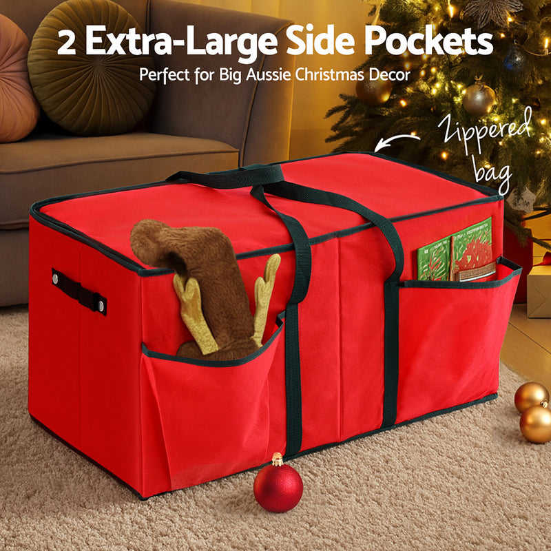 Christmas Baubles Storage Box 128 Slots Decor Ornaments Container