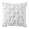 Jingle Jollys Christmas Tree Pillow Covers 2 Packs Cushion Covers Soft Faux Fur Jacquard Throw Pillow Covers 45 x 45cm White