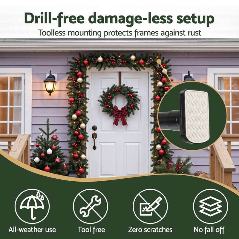 Adjustable Christmas Garland & Wreath Door Hanger 85–125cm