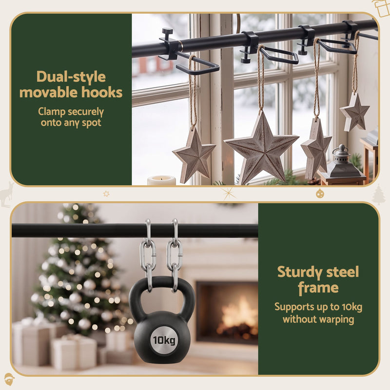 Adjustable Christmas Garland & Wreath Door Hanger 85–125cm