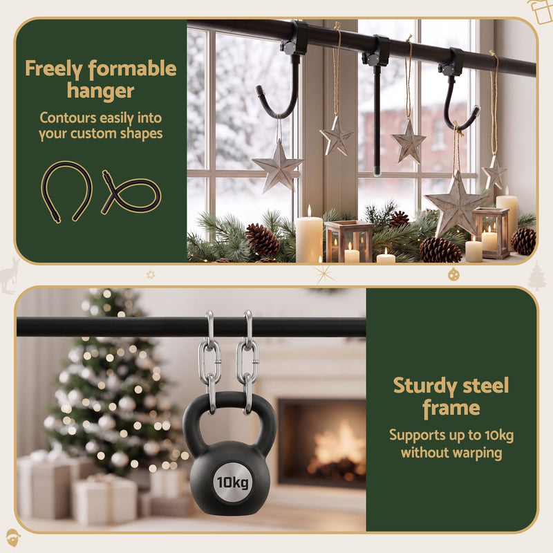 Adjustable Christmas Garland & Wreath Door Hanger 85–160cm