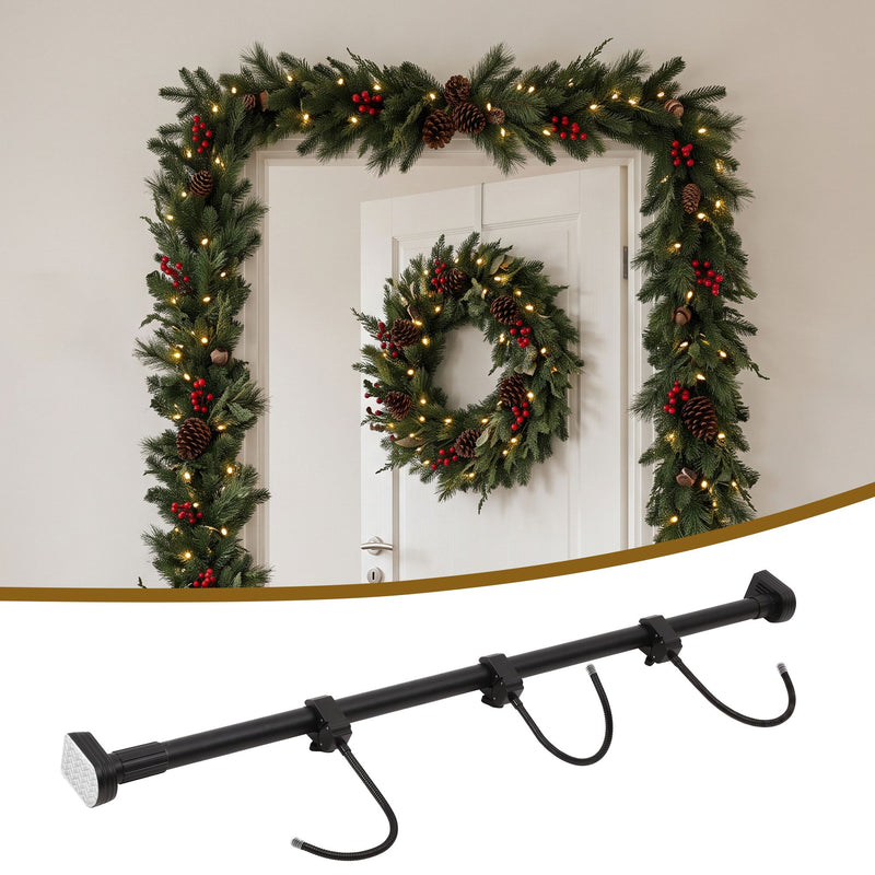 Adjustable Christmas Garland & Wreath Door Hanger 85–160cm