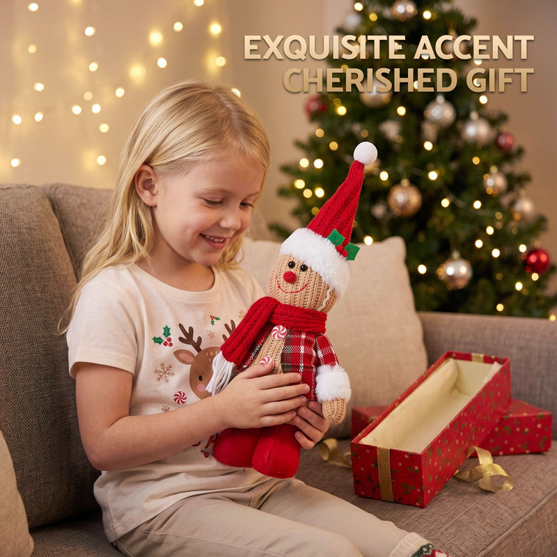 Knitted Gingerbread Man Christmas Ornament