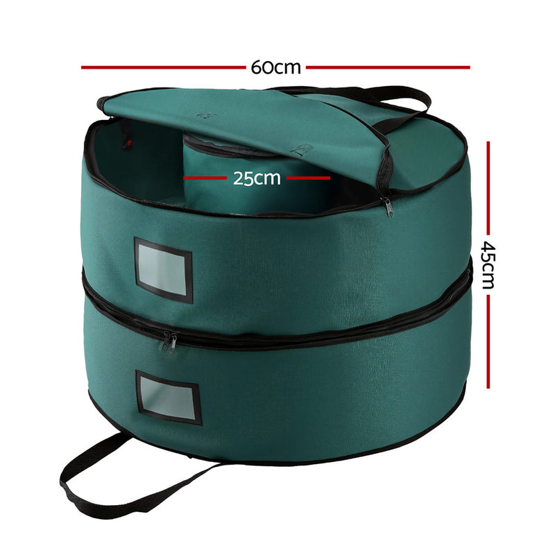 Christmas Garland & Wreath Storage Bag 2-Tier 60cm