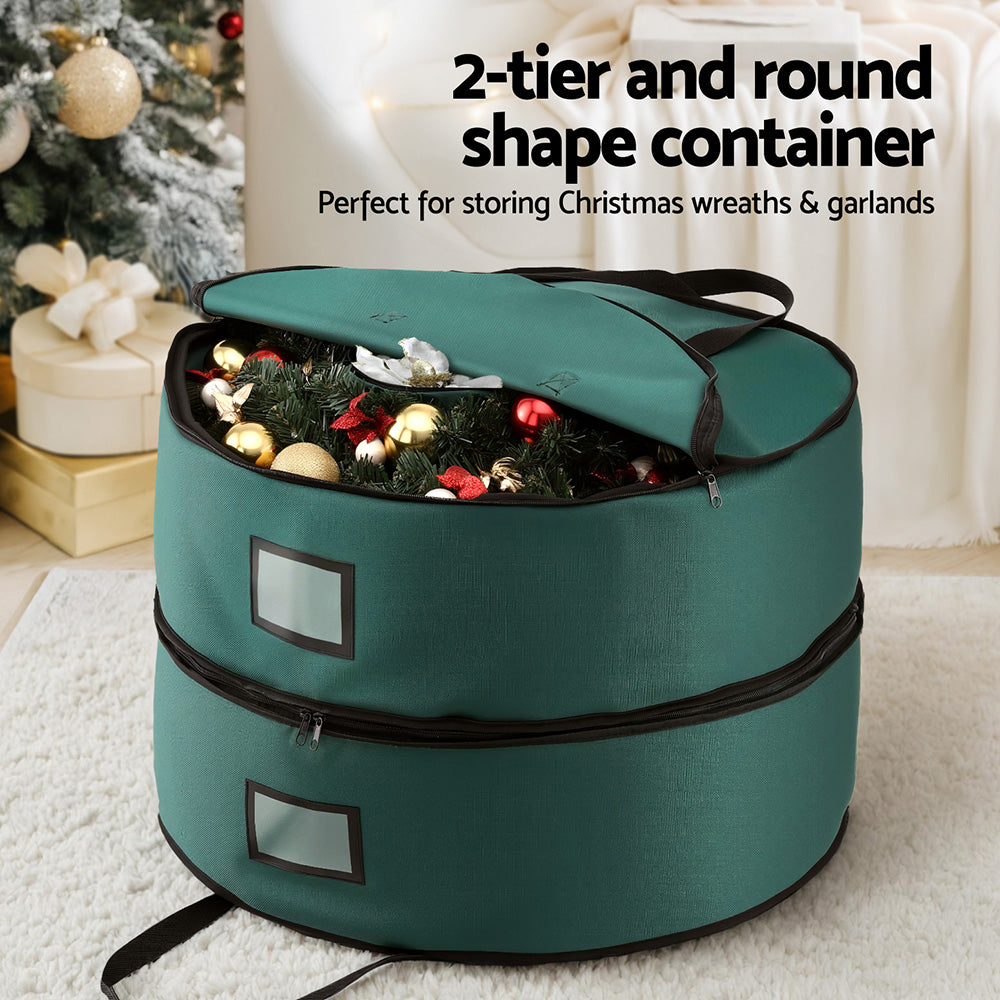 Christmas Garland & Wreath Storage Bag 2-Tier 60cm